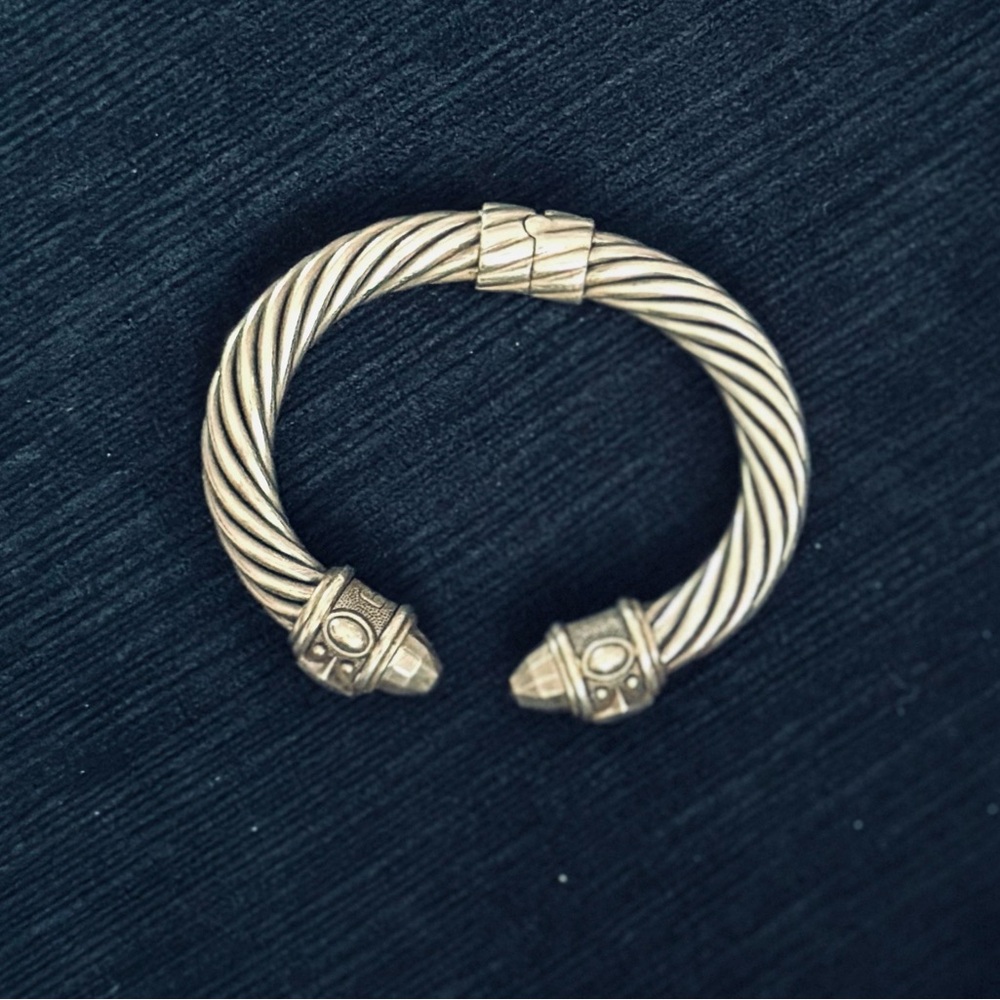 Authentic David Yurman Renaissance Silver large rope bangle